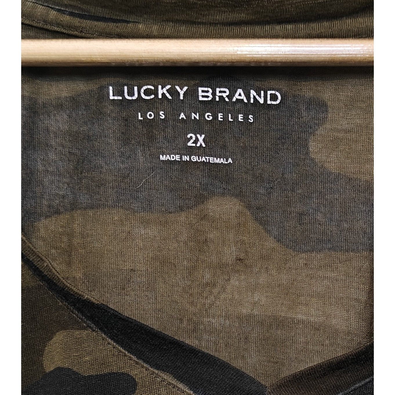 Camo V-Neck Bunout Tee