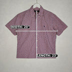 Polo Ralph Lauren Gingham Short-Sleeve Shirt – Red, White & Blue
