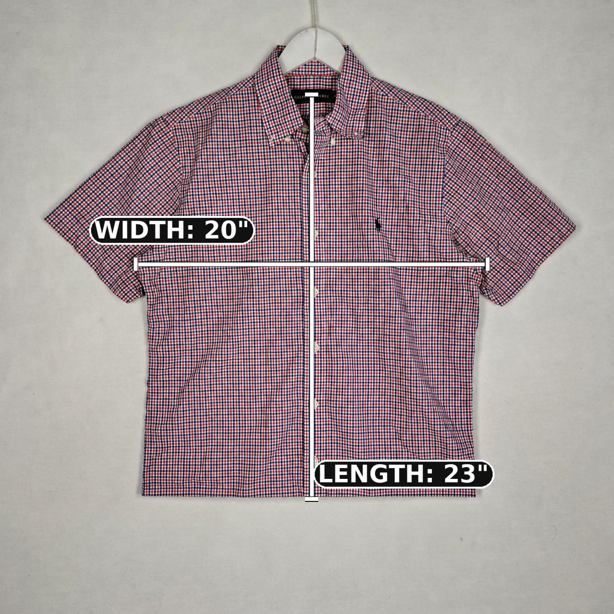 Polo Ralph Lauren Gingham Short-Sleeve Shirt – Red, White & Blue