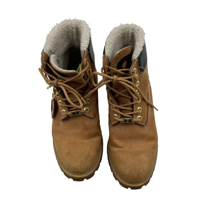 Timberland x Champion Wheat Nubuck Boots Fur Lined Lace Up Men’s