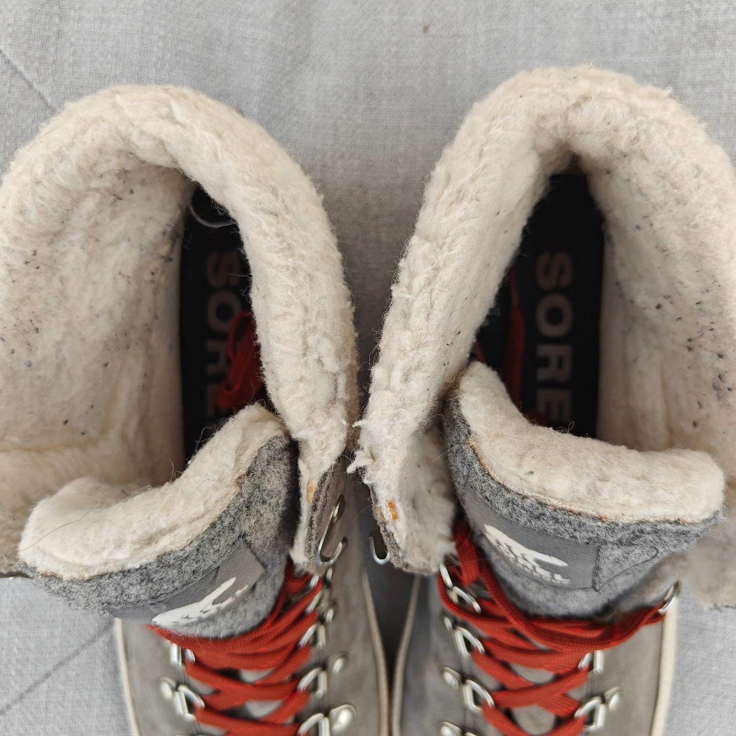 Gray Out ’N About Conquest Waterproof Suede Shearling Boots