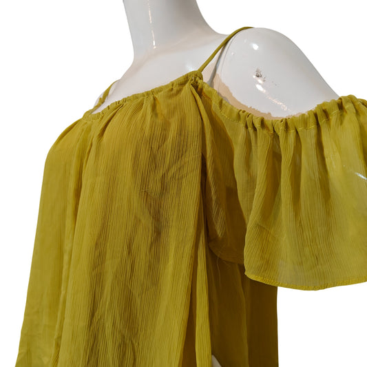 Mustard Off Shoulder Blouse