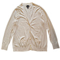 Pima Cotton Ivory Cardigan Sweater