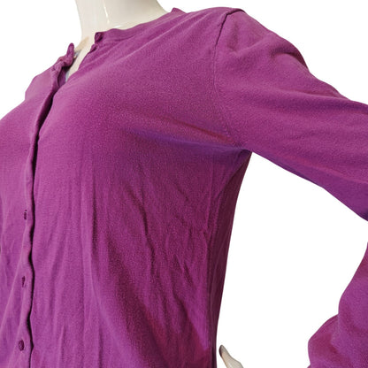 Caryn Purple Cardigan Sweater