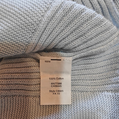 Light Blue Cotton Crewneck Sweater