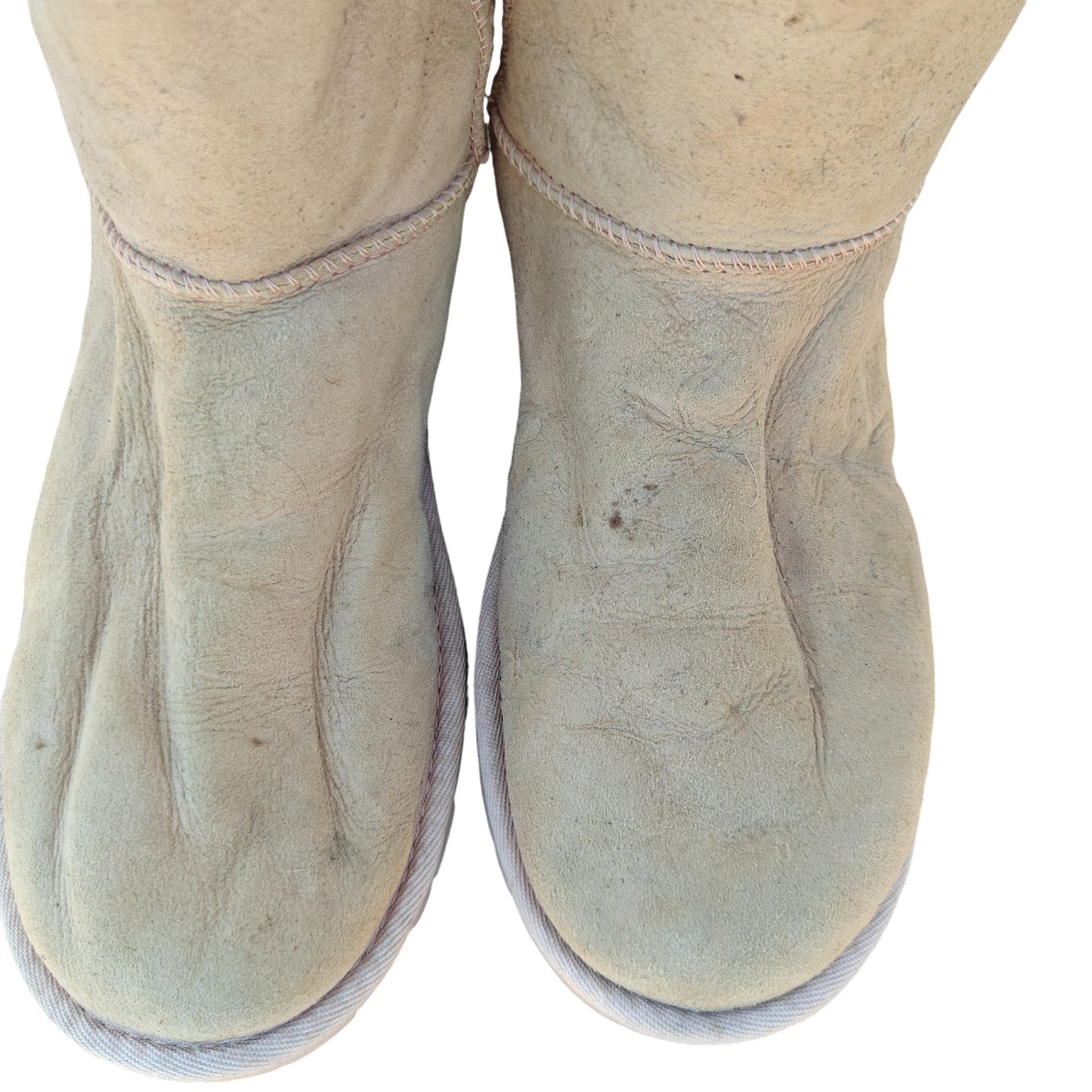 Light Pink Suede Short Boots