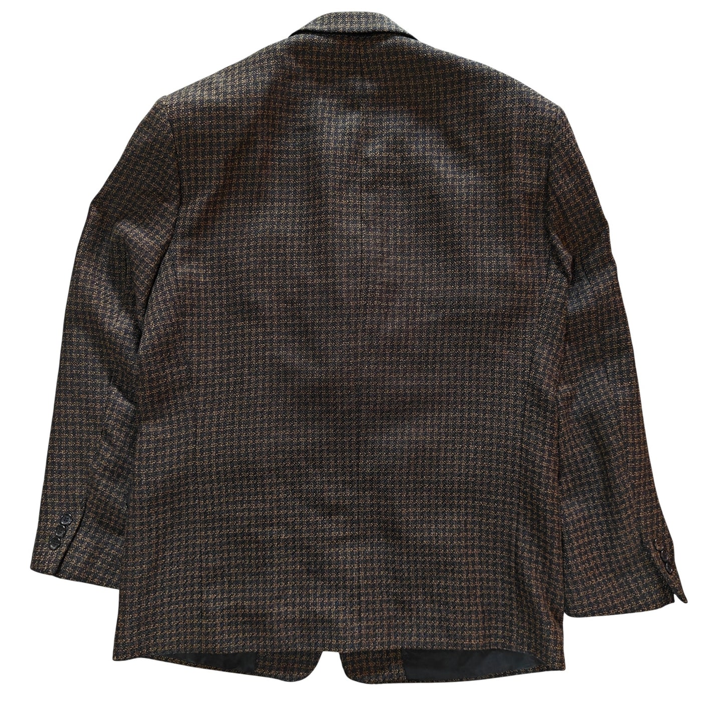 Brown Check Wool Blazer