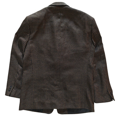 Brown Check Wool Blazer