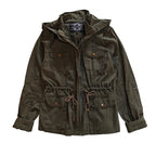 Olive Green Hooded Utility Jacket