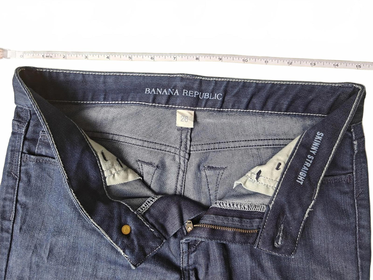 Skinny Straight Dark Wash Jeans Size 26
