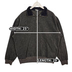 Polo Ralph Lauren Charcoal Fleece Quarter-Zip Pullover – Men’s Large
