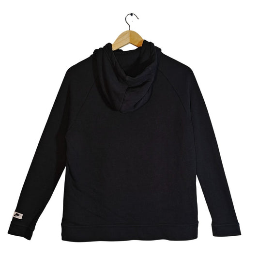 Black Nike NSW Funnel Neck French Terry Logo Hoodie