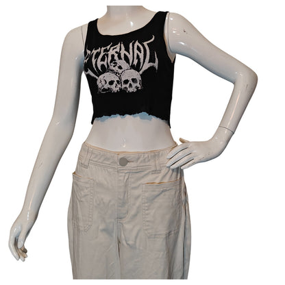 Eternal Skull Graphic Crop Tank
