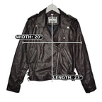 Walter Baker Chocolate Brown Lamb Leather Moto Jacket