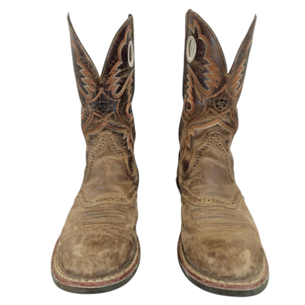 Brown Leather Western Cowboy Boots