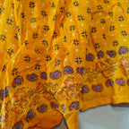 Yellow Boho Print Shorts
