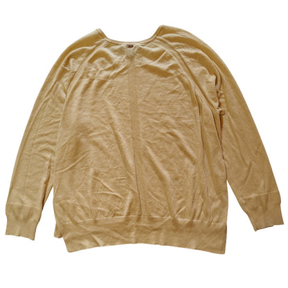 Cream Crewneck Cashmere Sweater