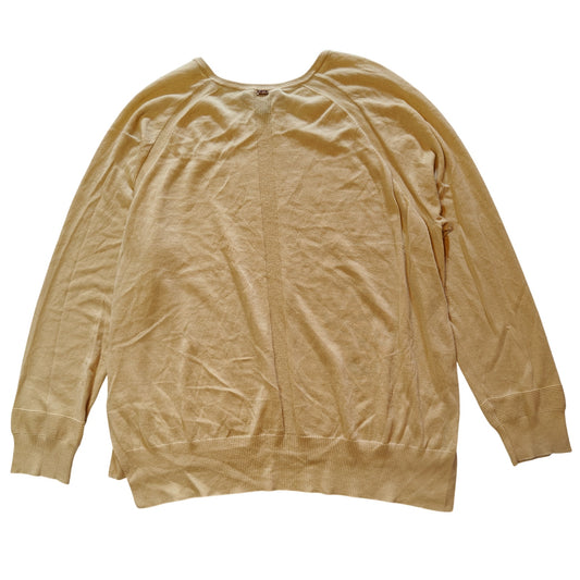 Cream Crewneck Cashmere Sweater