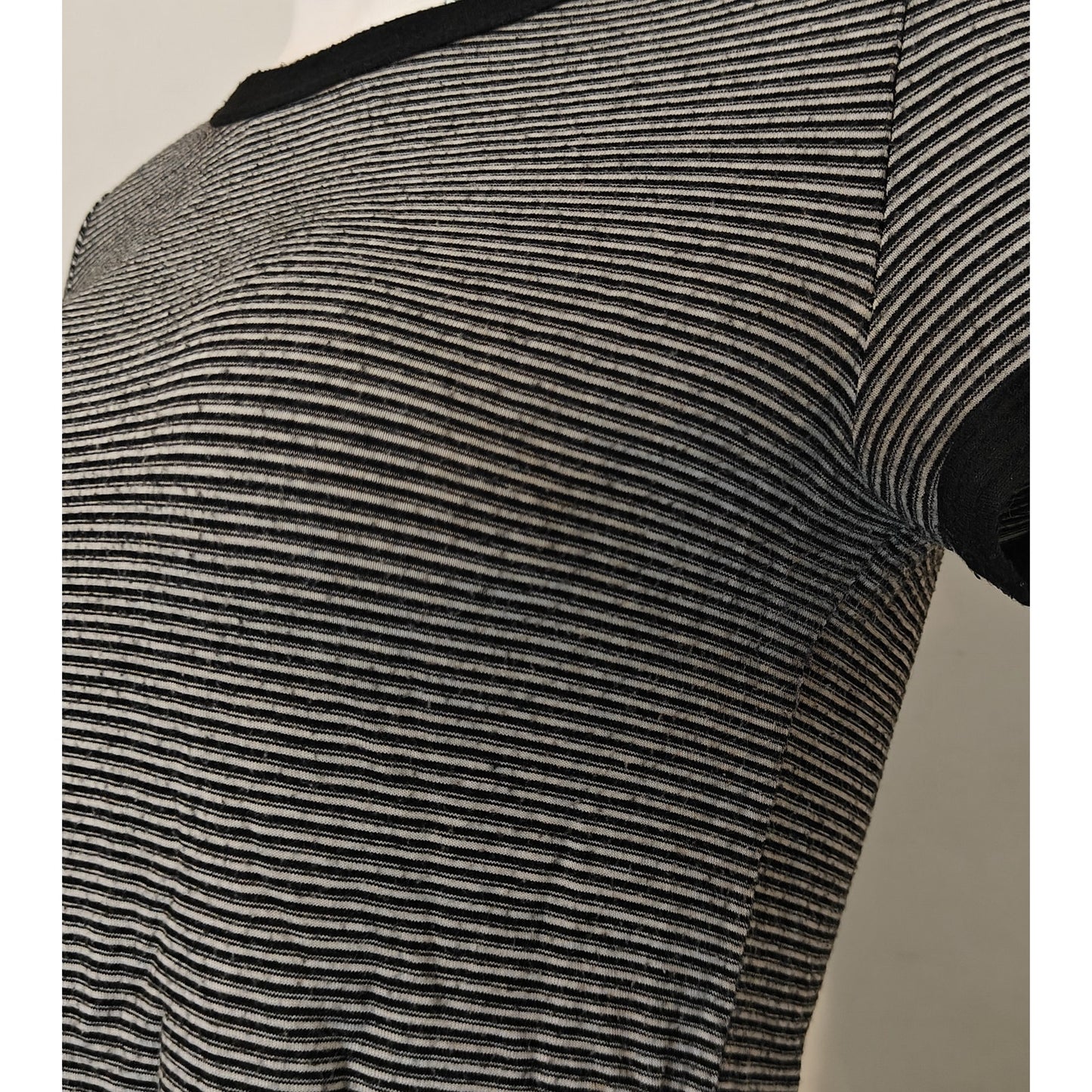 Black and White Striped Baby Tee