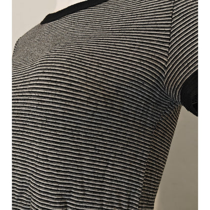 Black and White Striped Baby Tee