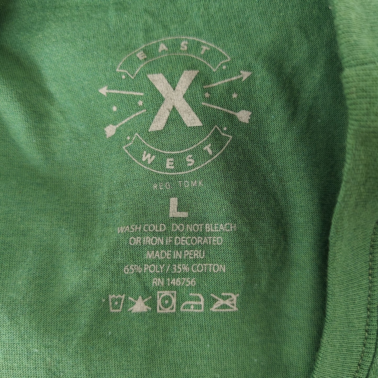 Green East West Money Graphic Tee