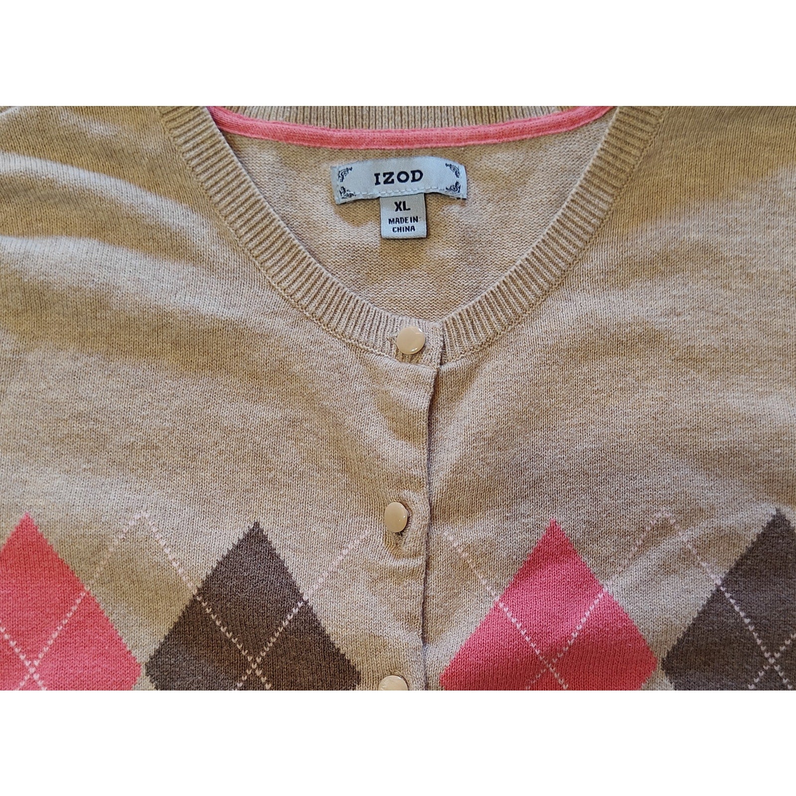 Argyle Cardigan Sweater