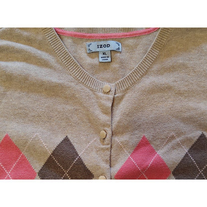 Argyle Cardigan Sweater