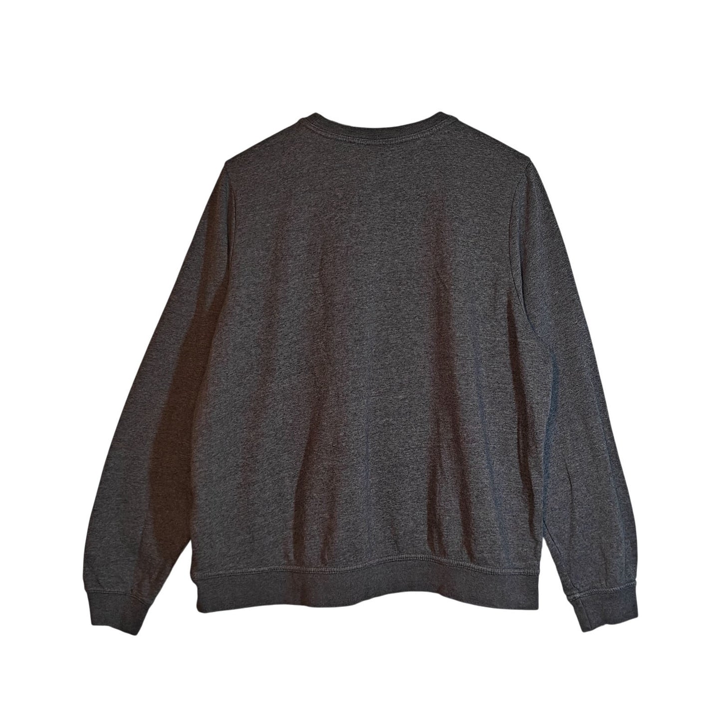 Gray Crewneck Sweatshirt With Pocket