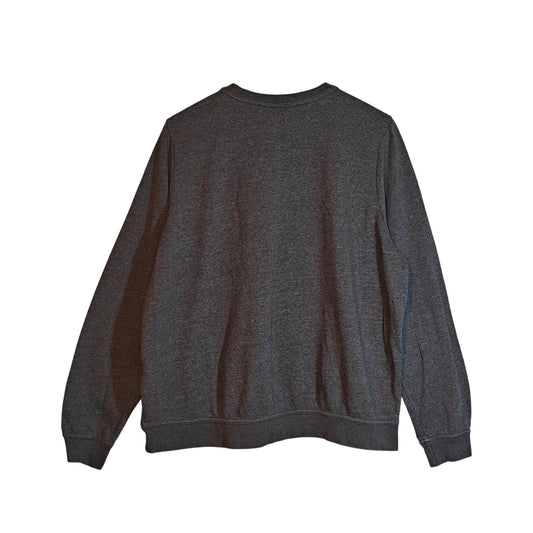 Gray Crewneck Sweatshirt With Pocket