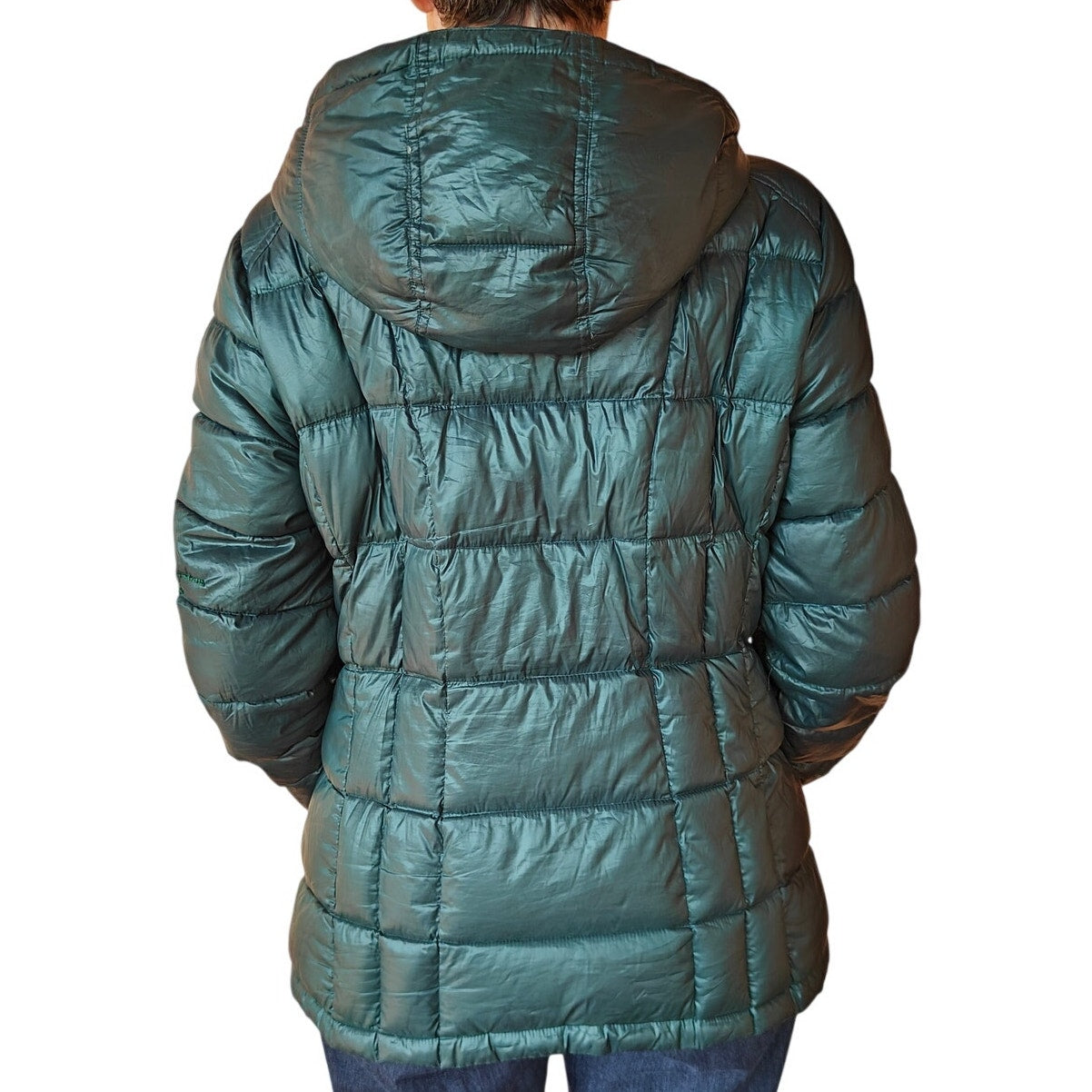 Green Packable Down Puffer Jacket