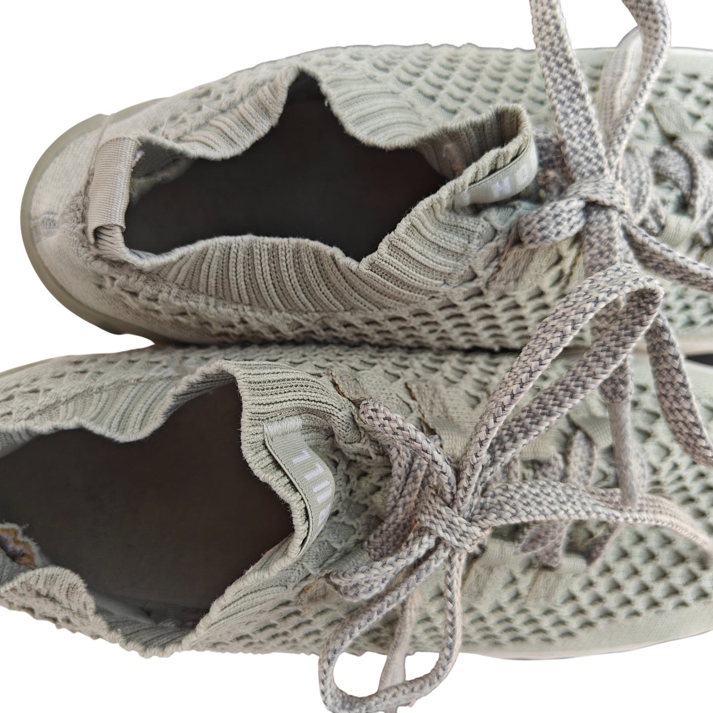 Gray Knit Runner Shoes