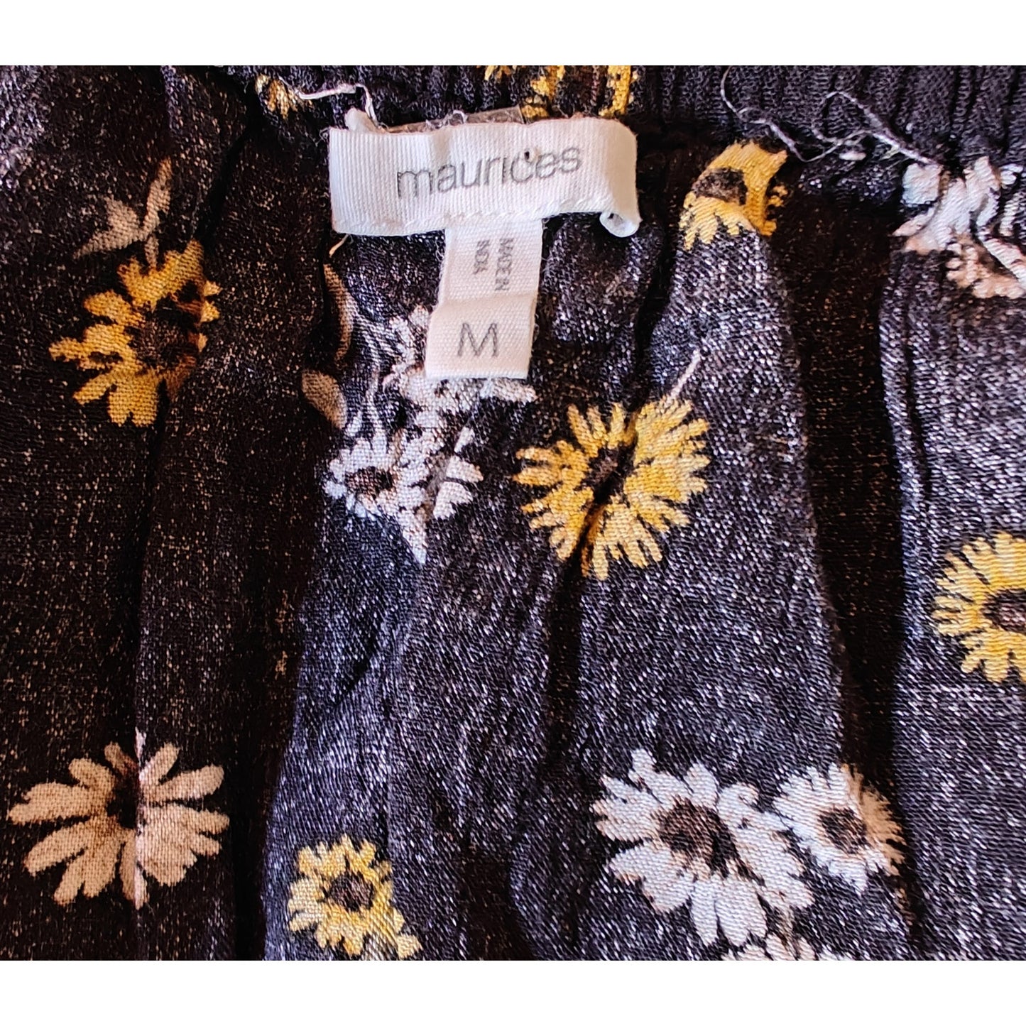Black Floral Tank Top