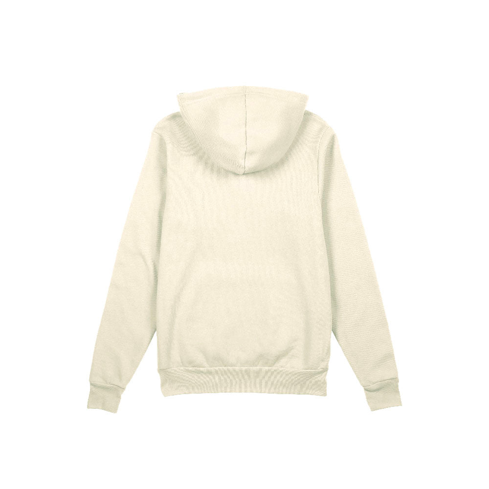Cream Lightweight Sponge Fleece Hoodie