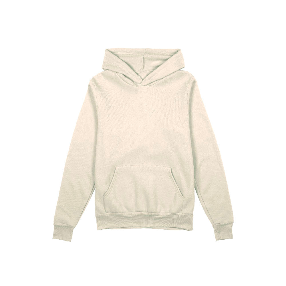 Cream Lightweight Sponge Fleece Hoodie