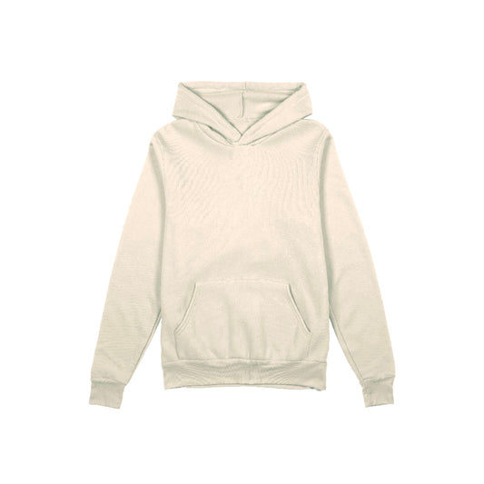 Cream Lightweight Sponge Fleece Hoodie