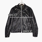 Vintage Suzuki Black Leather Cafe Racer Jacket – Made in Canada