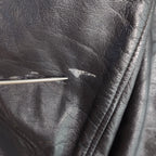 Vintage Suzuki Black Leather Cafe Racer Jacket – Made in Canada