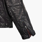 Vintage Suzuki Black Leather Cafe Racer Jacket – Made in Canada