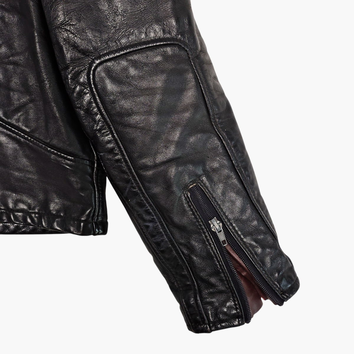 Vintage Suzuki Black Leather Cafe Racer Jacket – Made in Canada