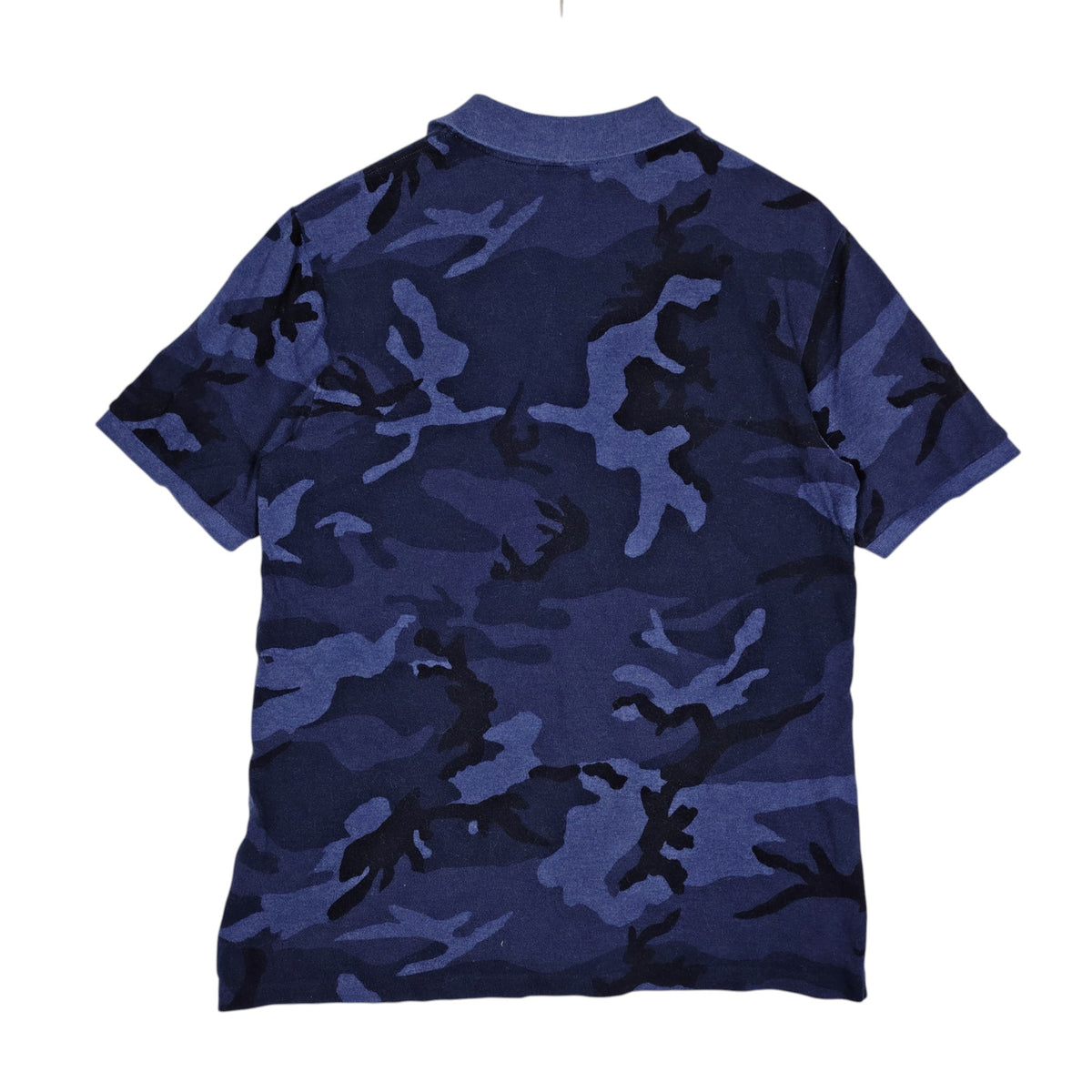 Polo Ralph Lauren Blue Camo Cotton Polo Shirt – Boys’ XL (18–20)