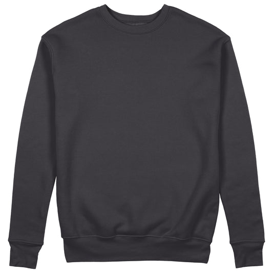 Black Lightweight Sponge Fleece Crewneck