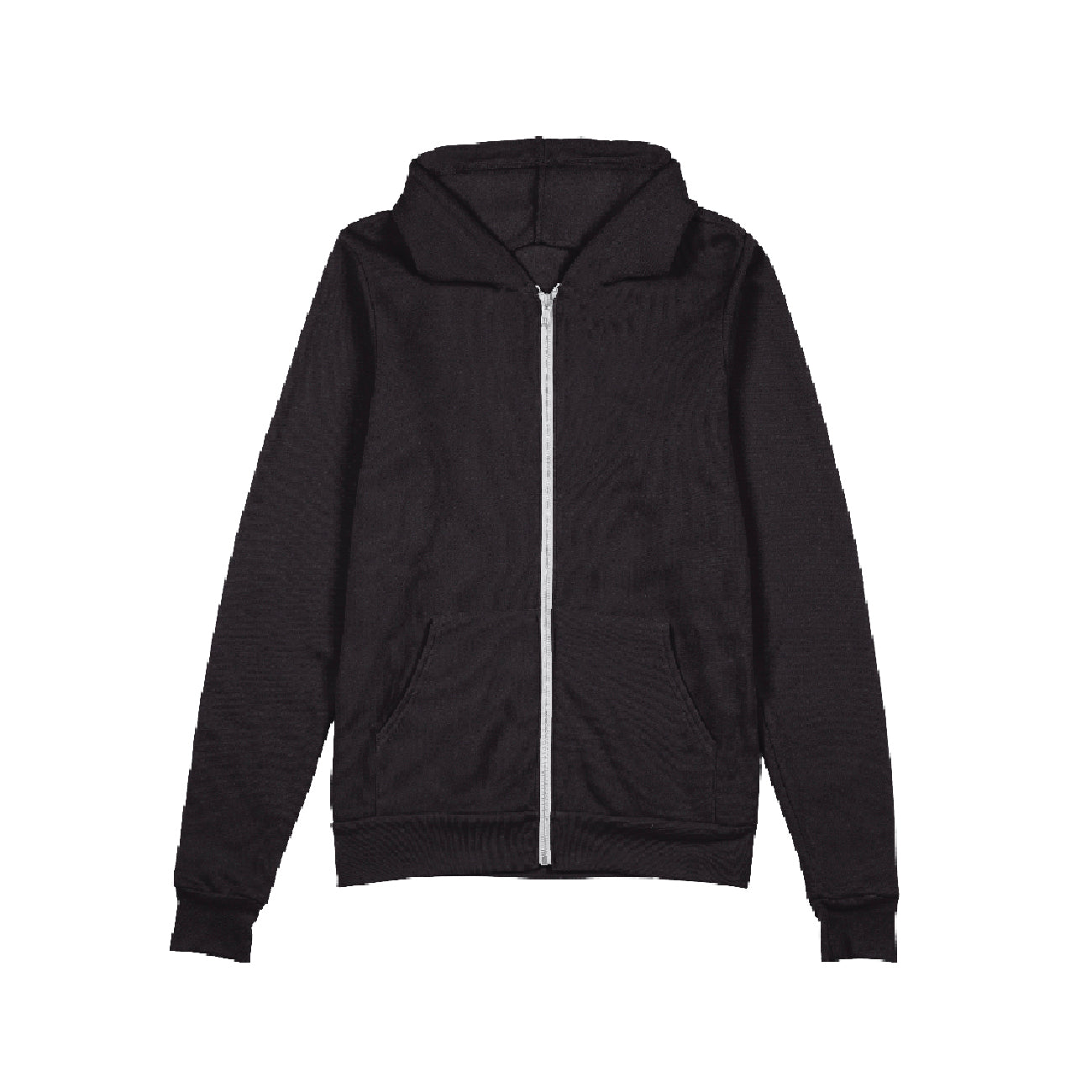 Black Zip-Up Hoodie