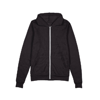 Black Zip-Up Hoodie