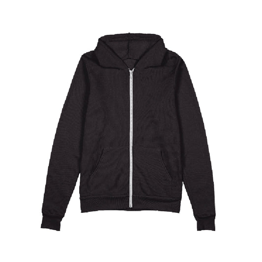 Black Zip-Up Hoodie