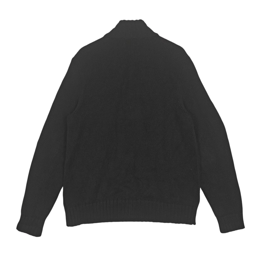 Polo Ralph Lauren Cotton Quarter-Zip Sweater – Black