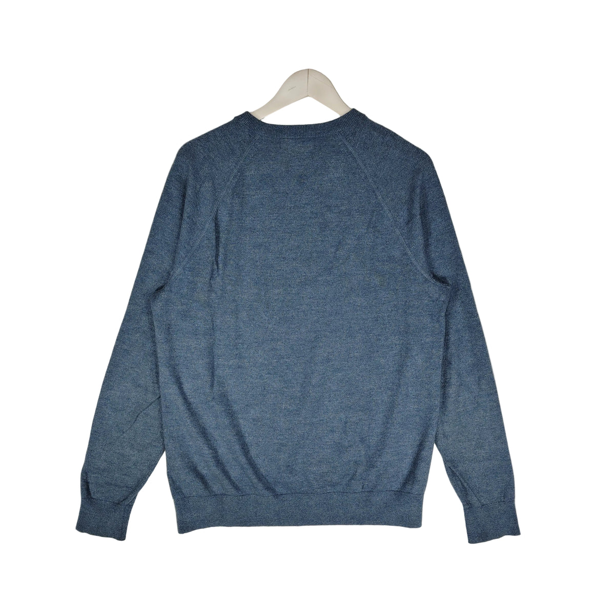 Blue Organic Cotton Crewneck Sweater