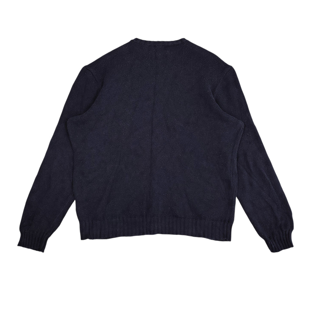Polo Ralph Lauren Navy Cotton Crewneck Sweater – Men’s XL