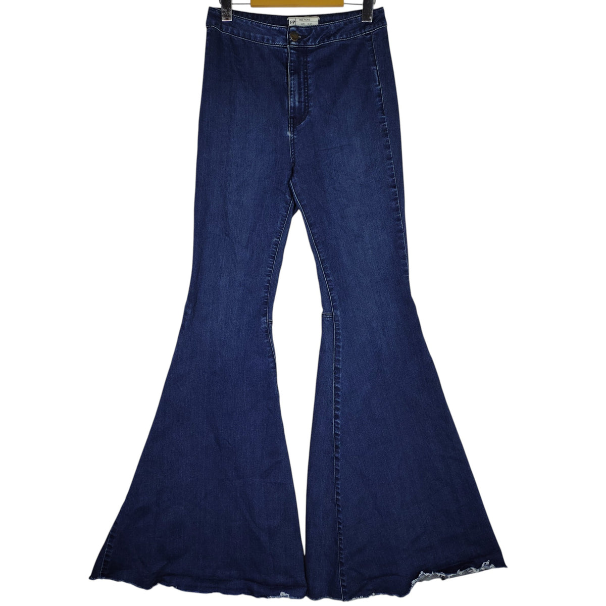 Free People High-Rise Flare Jeans – Dark Blue