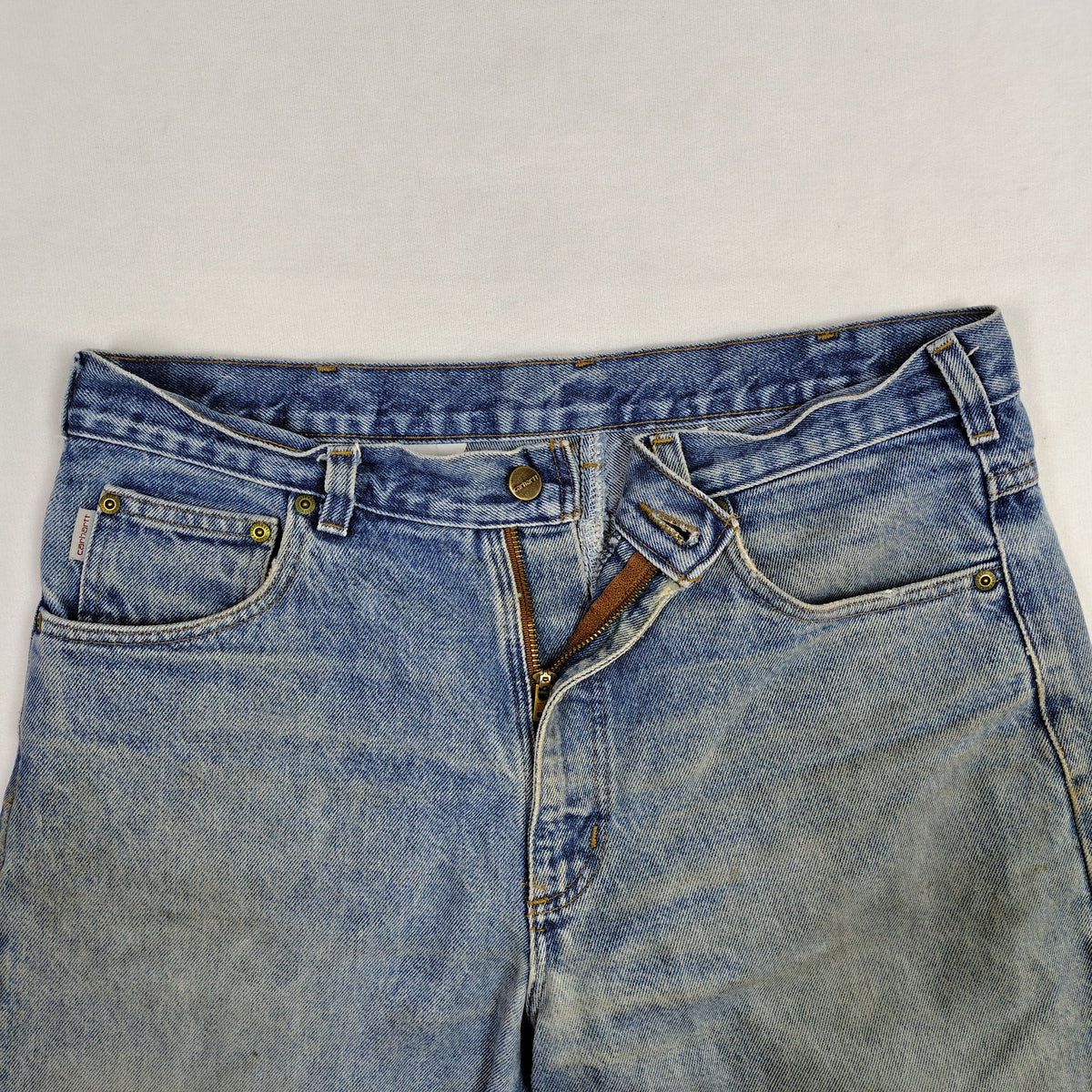 Carhartt Five-Pocket Denim Jeans – Light Wash Blue