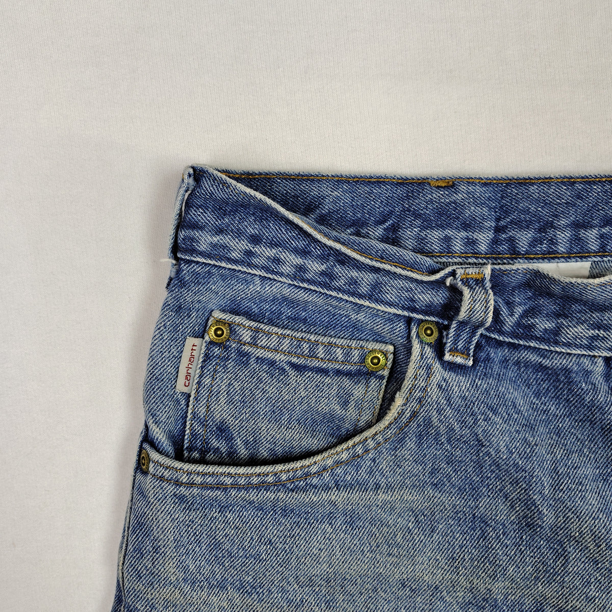 Carhartt Five-Pocket Denim Jeans – Light Wash Blue